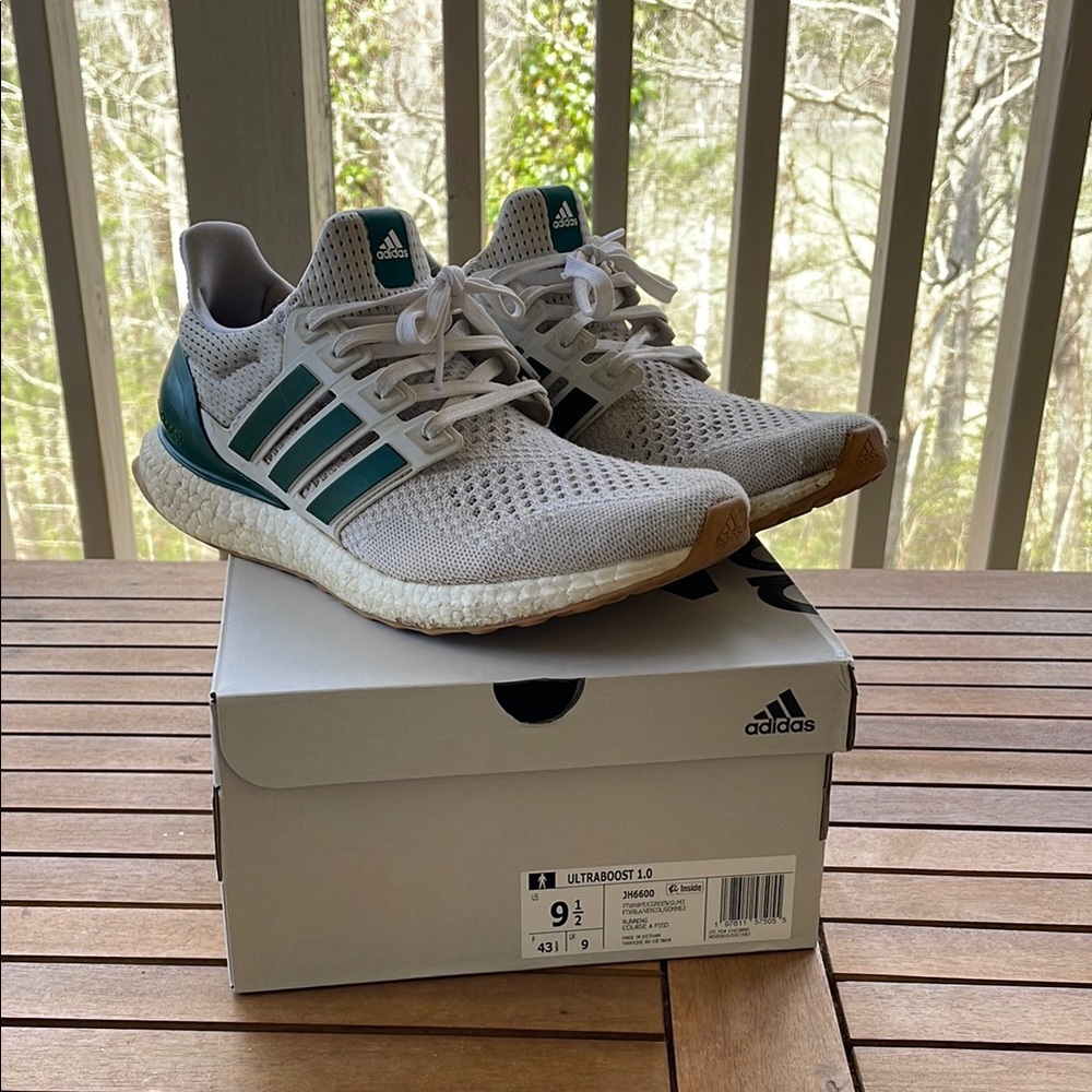 Adidas Ultraboost 1.0 White and green Sneakers